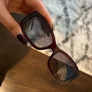 Authentic vintage burgundy Versace sunglasses